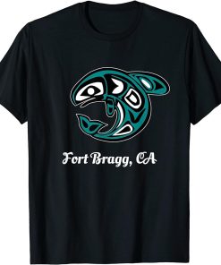 Fort Bragg CA Native American Tribal Orca Killer Whale T-Shirt