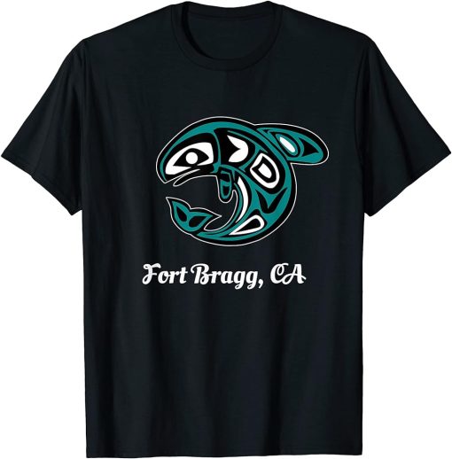 Fort Bragg CA Native American Tribal Orca Killer Whale T-Shirt