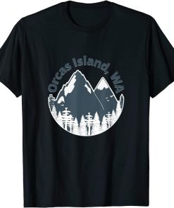 Orcas Island WA Mountains Hiking Climbing Camping T-Shirt