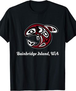 Native American Bainbridge Island Tribal Orca Killer Whale T-Shirt