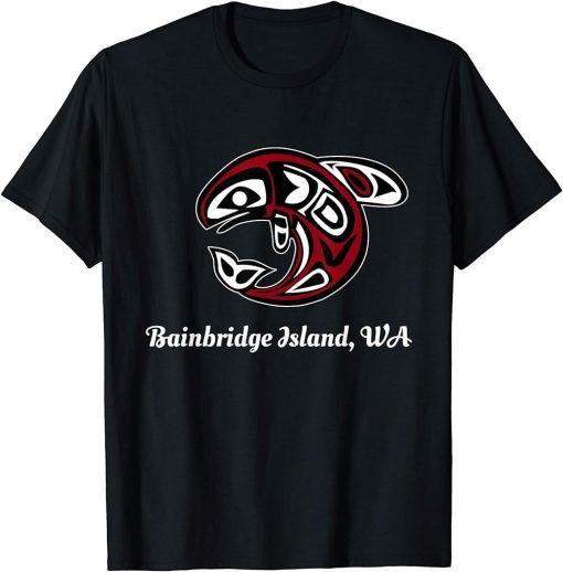 Native American Bainbridge Island Tribal Orca Killer Whale T-Shirt