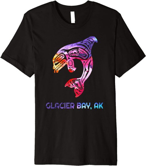 Glacier Bay Alaska Native American Orca Killer Whale Premium T-Shirt